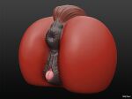  3d_(artwork) anal anus butt digital_media_(artwork) equid equine female feral genitals horse mammal model print pussy sillytoys solo 