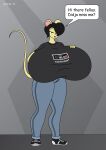  2012 anthro big_breasts black_hair bottomwear breasts clothing controller denim denim_clothing digital_media_(artwork) english_text female footwear game_controller gina_(satsumalord) green_eyes hair hand_on_breast hi_res huge_breasts hyper hyper_breasts jeans mammal mouse murid murine nes_controller nintendo nintendo_controller nintendo_entertainment_system open_mouth pants rodent satsumalord shirt shoes sneakers solo speech_bubble text topwear video_games 