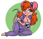  2020 anthro blue_eyes breasts chip_&#039;n_dale_rescue_rangers cleavage clothed clothing disney fabio_paulino female fur gadget_hackwrench hair long_hair mammal rodent signature solo whiskers 