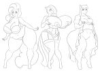  absurd_res anthro anthrofied big_breasts blush bra breasts chubby_female clothing equid equine female friendship_is_magic genitals group half-closed_eyes hi_res huge_breasts hyper hyper_breasts lingerie long_tail mammal marauder6272 marble_pie_(mlp) maud_pie_(mlp) monochrome my_little_pony narrowed_eyes nipples panties pinkie_pie_(mlp) pussy simple_background slightly_chubby smile thick_thighs trio underwear wardrobe_malfunction wide_hips 