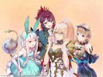  accessories_switch armor atelier_(series) atelier_sophie bangs blue_eyes blue_reflection_tie braid breasts crossover dress gust hair_between_eyes hair_ornament hoshizaki_ao long_hair medium_breasts multiple_girls official_art open_mouth pink_hair plachta ponytail shionne_(tales) shoulder_armor sidelocks smile solo sophie_neuenmuller tales_of_(series) tales_of_arise very_long_hair white_dress 
