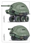  1boy absurdres gatling_santouhei ground_vehicle highres military military_vehicle motor_vehicle original silhouette tank transformation turtle vehicle_focus white_background 