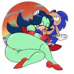  anthro anthro_on_anthro anus ball_fondling balls butt clothing eulipotyphlan fellatio female fondling footwear footwear_only genitals hedgehog hyoumaru male male/female mammal mostly_nude oral penile penis pussy sega sex shoes shoes_only sonic_the_hedgehog sonic_the_hedgehog_(series) 