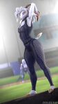  3d_(artwork) anthro baseball_(sport) baseball_glove bovid camila_valencia caprine digital_media_(artwork) dominussfm female fish goat hi_res mammal marine nika_sharkeh shark solo source_filmmaker sport 