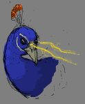  avian beak bird feral galliform knotty_curls lightning low_res male omnipotent_entity peafowl phasianid solo tsukemono 