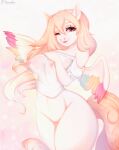  absurd_res anthro bambolbi big_breasts blonde_hair breasts clothed clothing digital_media_(artwork) equid equine eyelashes female fingernails fur glistening hair hi_res holding_breast long_hair looking_at_viewer mammal multicolored_eyes nails one_eye_closed partially_clothed pastel_(character) pegasus rainbow rainbow_eyes rainbow_wings shaded shirt signature simple_background smile smiling_at_viewer snout solo sparkles thick_thighs topwear translucent translucent_clothing wet wet_clothing wet_shirt wet_topwear white_body white_fur wings wink winking_at_viewer yellow_tail 