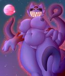  2022 4_fingers absurd_res animal_humanoid anthro anthrofied belly big_breasts black_sclera breasts chubby_anthro chubby_belly chubby_female claws demon demonic digital_drawing_(artwork) digital_media_(artwork) eldritch epileptic_goat eyelashes female fingers gengar genitals hi_res huge_breasts humanoid humanoid_genitalia hyper hyper_breasts looking_at_viewer looking_down macro mammal mammal_humanoid mega_evolution mega_gengar menacing_(disambiguation) monster nintendo nipples nude overweight planet pok&eacute;mon pok&eacute;mon_(species) portrait pudgy_belly purple_body purple_skin pussy red_aura shaded sharp_teeth slightly_chubby smile soft_belly solo spikes teeth tentacles thick_eyelashes thick_thighs unknown_character unusual_anatomy video_games wide_hips 