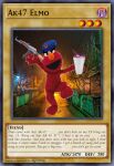  ak-47 anonymous_artist anthro assault_rifle clothing elmo gun hat headgear headwear lean_(beverage) male muppet muppets night racism ranged_weapon rifle sesame_street solo weapon yu-gi-oh 