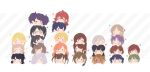  6+girls aketa_mikoto arisugawa_natsuha asakura_tooru blush_stickers everyone face fukumaru_koito hachimiya_meguru head_on_head head_rest highres higuchi_madoka ichikawa_hinana idolmaster idolmaster_shiny_colors izumi_mei kazano_hiori komiya_kaho kuwayama_chiyuki lactobacillus_(23kin_mican) mayuzumi_fuyuko mitsumine_yuika morino_rinze multiple_girls nanakusa_nichika oosaki_amana oosaki_tenka patterned_background saijou_juri sakuragi_mano serizawa_asahi shirase_sakuya smile sonoda_chiyoko sparkle_print tanaka_mamimi tsukioka_kogane yuukoku_kiriko 