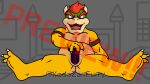  16:9 3_fingers animal_genitalia animated anthro bowser butt chubby_male claws dildo dildo_in_pussy dildo_insertion eyes_closed father feet fingers genital_slit genitals hair horn kodafurrzan koopa male male/male mario_bros muscular nintendo open_mouth overweight parent penetration red_eyes red_hair scalie sex_toy sex_toy_in_pussy sex_toy_insertion short_playtime slit solo teeth vaginal vaginal_penetration video_games widescreen yellow_body 
