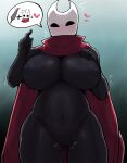  &lt;3 2022 anthro areola big_breasts black_areola black_nipples blush breasts female genitals hi_res hollow_knight hornet_(hollow_knight) horu huge_breasts nipples pussy solo team_cherry vessel_(species) video_games 