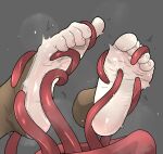  caramel_(pawfeather) feet foot_fetish foot_focus girly hi_res humanoid humanoid_feet male pawfeather soles solo tentacles tickling tickling_feet 