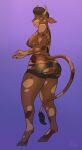  2022 2_horns absurd_res annoyed anthro bikini biped bottomwear bovid bovine breasts brown_body brown_fur brown_hair brown_skin butt butt_squish cattle clarisse_abernathy clothed clothing colored detailed digital_drawing_(artwork) digital_media_(artwork) digitigrade female fur hair hi_res hooves horn light lighting looking_back mammal peeel pink_eyes pinup pompadour pose rear_view shaded simple_background skimpy solo spots spotted_body spotted_skin squish standing string_bikini swimwear tail_tuft thick_thighs tight_bottomwear tight_clothing torn_bikini torn_bottomwear torn_clothing tuft wide_hips 