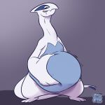 2022 ambiguous_gender belly big_belly bodily_fluids eclairscollection featureless_crotch feral hi_res holding_belly legendary_pok&eacute;mon licking licking_lips looking_pleasured lugia motion_lines nintendo oral_vore pok&eacute;mon pok&eacute;mon_(species) saliva signature simple_background solo tongue tongue_out unseen_character video_games vore 