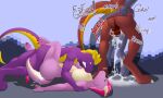  activision against_surface against_wall anthro big_breasts big_butt bodily_fluids bored bored_sex breasts butt cum cum_on_ground cum_on_leg cum_splatter cynder dragon ember_(spyro) female flame_(spyro) from_front_position genital_fluids group hi_res kaspersa legs_around_partner limp lying male male/female missionary_position on_back partner_swap sex sound_effects spyro spyro_the_dragon tail_around_partner text video_games 
