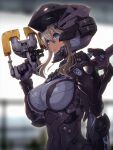  blonde_hair blue_eyes bokeh breasts dead_space female hair human human_only mammal not_furry plasma_cutter solo spacesuit unknown_artist video_games weapon 