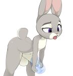  anthro disney fur grey_body grey_fur gynomorph hi_res intersex judy_hopps lagomorph leporid mammal penetrable_sex_toy purple_eyes rabbit sex_toy solo tongue tongue_out torafuta zootopia 