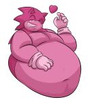  &lt;3 5_fingers alpha_channel anthro bedroom_eyes belly big_belly clothing eyebrows fatglaz fingers gloves grin hand_on_stomach handwear hi_res looking_down male monochrome moobs narrowed_eyes navel nude obese obese_anthro obese_male overweight overweight_anthro overweight_male seductive sega simple_background smile solo sonic_the_hedgehog sonic_the_hedgehog_(series) transparent_background waist_up 