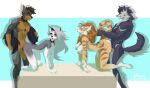  anthro canid canid_demon canine canis demon domestic_dog felid female group hellhound helluva_boss hi_res loona_(helluva_boss) male male/female mammal osiris_callisto pantherine reno_(tempowolfy) sabre_(tabbysabby) tiger vixvixart 