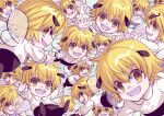  :d antennae blonde_hair chibi clone flying highres hunter_x_hunter insect_wings male_focus multiple_boys shaiapouf smile sss14sana wings yellow_eyes 