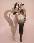  2022 anthro anus breasts canid canine collar czerwoniy digital_media_(artwork) female genitals hi_res hyaenid mammal nude pussy smile 