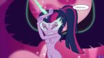  barely_visible_genitalia barely_visible_pussy breasts equestria_girls eyes_closed fab3716 female genitals glowing glowing_horn hair horn humanoid my_little_pony nipples nude ponytail pussy raised_arms sci-twi solo spread_wings twilight_sparkle_(eg) wings 