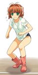  a1 absurdres female full_body gym_uniform highres initial-g kimi_ga_nozomu_eien solo suzumiya_haruka tears 