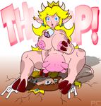  cow_bell cow_girl cowgirl flattening hooves horns lactation p.chronos pointed_ears princess_daisy princess_peach tagme tail udder udders 
