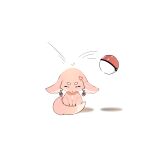  absurdres alternate_form animal_ears animalization earrings floppy_ears fox fox_ears genshin_impact highres jewelry pink_fur pink_hair poke_ball poke_ball_(basic) pokemon pokemon_(game) yae_miko yae_miko_(fox) yen-mi 