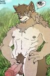  absurd_res anthro canid canine canis fer hachi_duchi hi_res humanoid male mammal pubes solo solo_focus wolf 