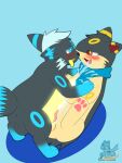  bodily_fluids cum cum_on_self eeveelution frottage genital_fluids hi_res male male/male nintendo pok&eacute;mon pok&eacute;mon_(species) quilava sex synge syngie_(artist) umbreon video_games 