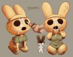  2022 animal_crossing anthro bodily_fluids bottomless bottomless_anthro bottomless_female breasts clothed clothing coco_(animal_crossing) cum cum_from_mouth cum_in_eye cum_in_mouth cum_inside cum_on_face cumshot disembodied_hand disembodied_penis duo ejaculation empty_eyes erection female female_focus genital_fluids genitals gyroid hand_on_face hexanne hi_res kneeling lagomorph leporid male male/female mammal masturbation nintendo penile penile_masturbation penis rabbit solo_focus tan_body video_games 