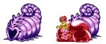  alien anthro aqua_slug_(kotm) breasts degeneratepump featureless_breasts female female_symbol gastropod gender_symbol kaiju king_of_the_monsters_2 male_symbol mollusk shell snail solo sprite_art symbol takara taur translucent translucent_body 