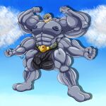  anthro barazoku bulge chucknorris25 cybeezly genital_outline hi_res invalid_tag machamp male massive mature_male muscular nintendo penis_outline pok&eacute;mon pok&eacute;mon_(species) pokemon_legends_arceus pokk&eacute;n_tournament solo super_smash_bros. video_games 