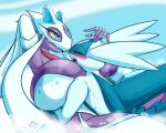  2022 anthro areola areola_slip big_breasts blue_eyes breasts cleavage clothed clothing cuddling digital_media_(artwork) duo female froslass garter_belt garter_straps ghost hedi_(echodot) hi_res huge_breasts humanoid ice latiar latiar_(character) latios legendary_pok&eacute;mon legwear lingerie male male/female navel nintendo pok&eacute;mon pok&eacute;mon_(species) purple_body purple_skin simple_background spirit stockings thick_thighs thigh_highs topwear video_games wide_hips yellow_sclera 