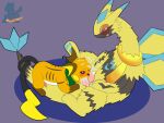  bodily_fluids cum cum_in_mouth cum_inside cum_on_face flygon genital_fluids hi_res male male/male nintendo oral oral_penetration penetration pok&eacute;mon pok&eacute;mon_(species) raichu syngie_(artist) video_games zarro 