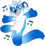  22 2022 cartoon chibi comm crowned crownedvictory cv cv22 dancing digital_media_(artwork) doop hi_res illustration invalid_tag mammal musical_note mustela mustelid musteline paid stoat toony true_musteline victory 