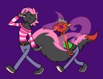  anthro duo equid equine hi_res horse hypnosis immelmann male male/male mammal mephitid mind_control nicole_o&#039;connor scentplay skunk spiral_eyes transformation twinning 