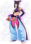  anus ass bar_censor bare_shoulders barefoot censored character_sheet cosine detached_sleeves drill_hair fingerless_gloves futanari gloves halter_top halterneck han_juri highres looking_at_viewer nail_polish purple_eyes purple_nails pussy spread_ass spread_pussy street_fighter street_fighter_iv_(series) toned twin_drills 