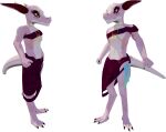  3d_(artwork) alpha_channel anthro claws clothed clothing consort digital_media_(artwork) gavit horn kobold kobold_dellarte low_poly male reptile scalie simple_background solo transparent_background 