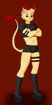  anthro boxers_(clothing) bulge cinni_bunnie clothed clothing digital_media_(artwork) domestic_cat felid feline felis fur hair hi_res k&#039;iperok male male/male mammal muscular simple_background solo underwear 