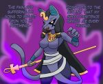  anthro arcatech black_hair breasts canid featureless_breasts female hair mammal nintendo pok&eacute;mon solo staff tagme unnamed_fakemon_(matpat) video_games 