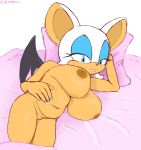  anthro areola bedroom_eyes big_breasts breasts female genitals hi_res huge_breasts jetfrozen looking_at_viewer nails narrowed_eyes nipples nude pussy rouge_the_bat seductive sega simple_background solo sonic_the_hedgehog_(series) wings 