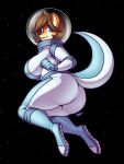 anthro astronaut blazbaros canid canine clothing fox hair hi_res male mammal solo space 