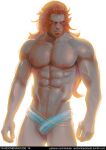  1boy abs backlighting bad_id bad_tumblr_id bara beard blush chest_hair circlet closed_mouth colored_skin cowboy_shot expressionless facial_hair forehead_jewel forked_eyebrows ganondorf green_skin hair_slicked_back hyrule_warriors large_pectorals long_hair male_focus male_pubic_hair male_underwear mature_male muscular muscular_male navel navel_hair nipple_hair nipples orange_hair pectorals pubic_hair pubic_hair_peek randombaradude simple_background solo the_legend_of_zelda thick_beard thick_eyebrows underwear white_male_underwear yellow_eyes 