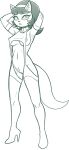 2024 accessory alternate_costume anthro areola areola_slip armpit_hair arms_bent armwear big_breasts big_eyes big_iris biped black_and_white body_hair boots bottomless bottomless_anthro bottomless_female breasts clothed clothing crotch_tuft dark_hair digital_drawing_(artwork) digital_media_(artwork) domestic_cat elbow_gloves eyebrows eyelashes felid feline felis female female_anthro footwear full-length_portrait fur fur_tuft genitals glistening glistening_eyes gloves hair hair_accessory hairband hands_behind_head handwear hi_res high_heeled_boots high_heels ineffective_clothing inner_ear_fluff iris kitty_katswell legwear looking_at_viewer mammal meme meme_clothing monochrome nickelodeon nipple_outline portrait pose prick_ears pupils pussy redout short_hair solo standing straight_legs sweater t.u.f.f._puppy tail thigh_highs three-quarter_view topwear tuft turtleneck virgin_killer_sweater wide_hips