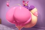 after_vore anthro anthro_pred belly big_belly big_breasts big_butt blush breast_expansion breasts bubble_butt butt butt_expansion butt_focus embarrassed expansion felid feline female female_pred generation_3_pokemon hi_res huge_butt luna_the_skitty mammal nintendo nipples overweight overweight_female pokemon pokemon_(species) remnartx skitty solo tail vore weight_gain