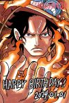  1boy black_hair close-up commentary dated fire freckles happy_birthday hat highres kiyu_(zuyu) looking_at_viewer male_focus one_piece portgas_d._ace short_hair solo 
