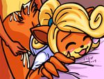  anthro artist_name bandicoot bed bent_over blonde_hair blush bottomless brother_and_sister butt clothing coco_bandicoot crash_bandicoot crash_bandicoot_(series) cum doggystyle duo eastern_barred_bandicoot eyes_closed female from_behind fur furry grab hair hairband hands happy incest male mammal marsupial messy naughty_dog_(creator) no_humans open_mouth orange_body orgasm sex shirt siblings sigu smile sticky straight tail thrusting vaginal video_games wide_hips 