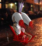  amputee aya_swan bad_end blood guro hibana kunoichi_(game) nightshade object_insertion umbrella 